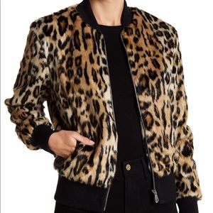 Love Token Cheetah Faux Fur Jacket, Size S